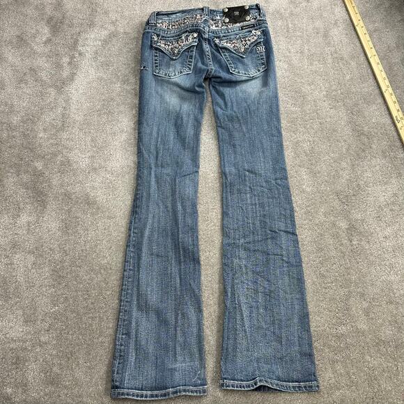 Miss Me Women's Bootcut Jeans Size 26 Embellished Pockets Y2K 2000s - Picture 2 of 8